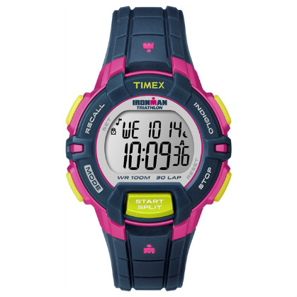 Timex Ironman sport-uhr Rugged 30-Lap Color Block blau/roze T5K813 00461712